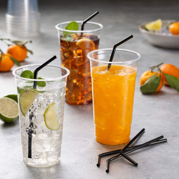 disposable flexible plastic drinking straws