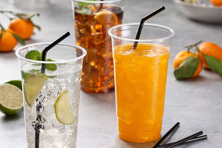disposable flexible plastic drinking straws