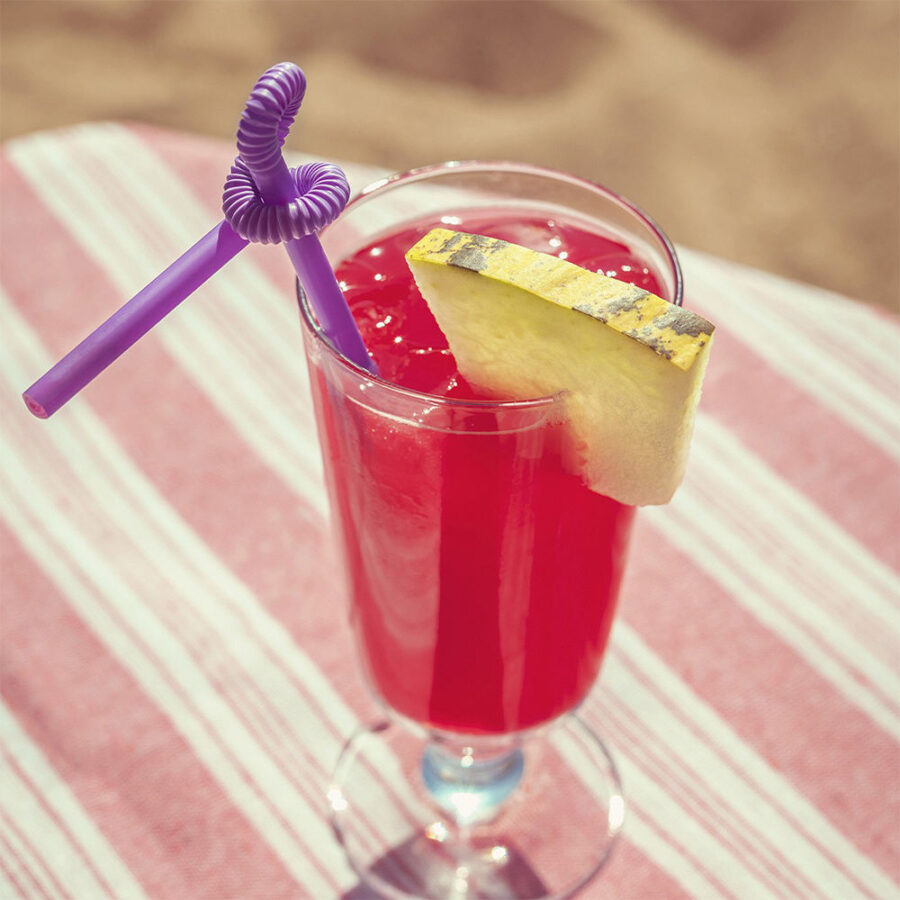 disposable plastic drinking straws