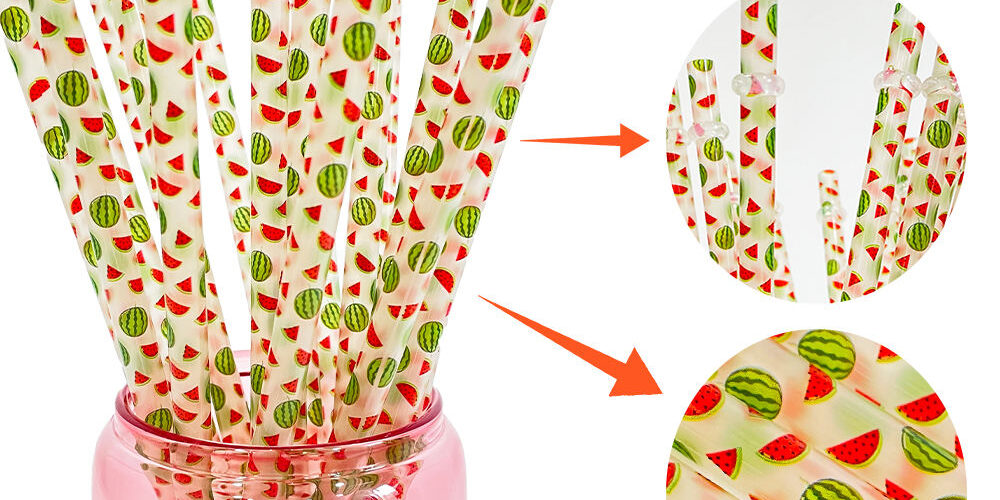 reusable plastic drinking straws