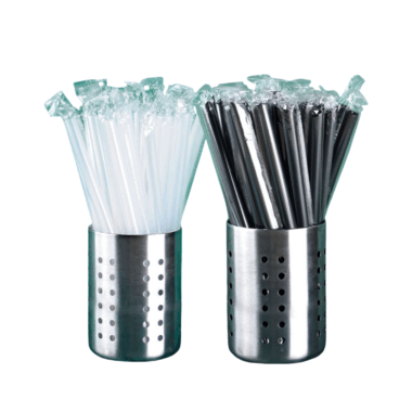 Colorful disposable plastic drinking straws