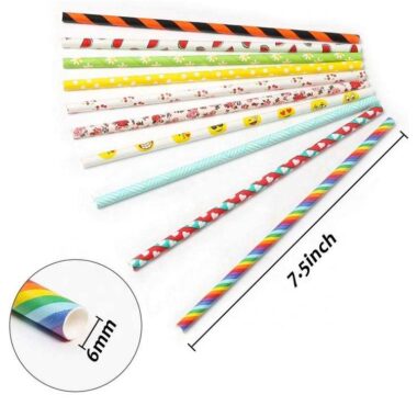 bamboo kraft paper drinking straws