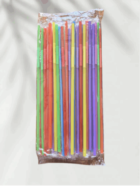 flexible plastic drinking straws