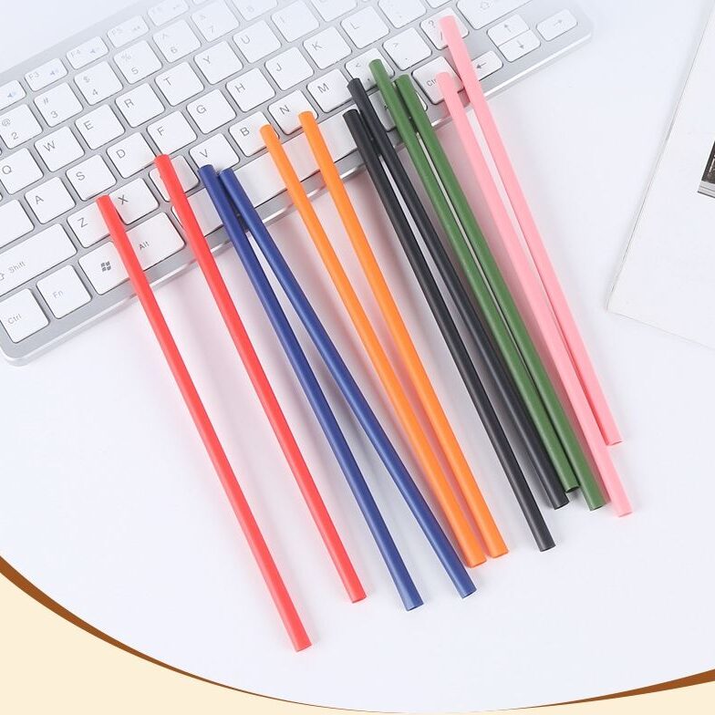 PLA straws with printed logo