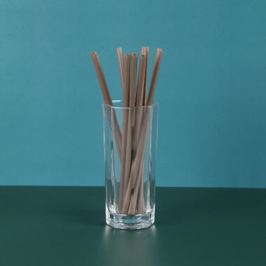 PLA straws with printed logo