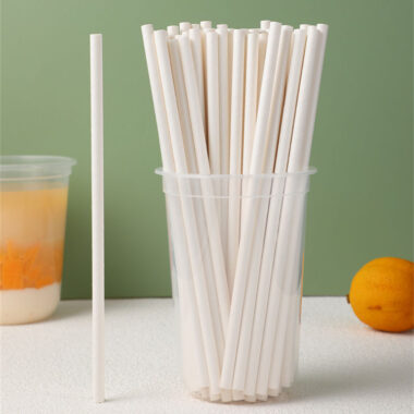 White party rainbow paper straws