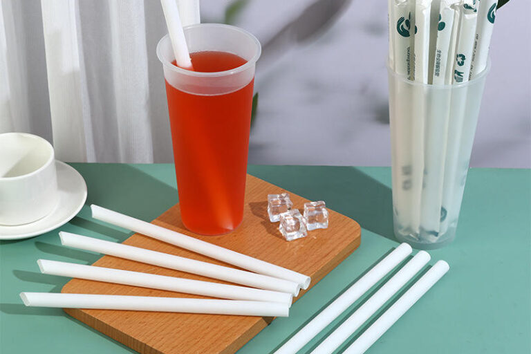PLA Tip Plant-Based Disposable Plastic Drinking Straws for Beverages (7) disposable plastic drinking straws