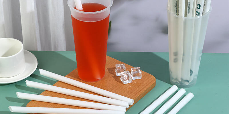 PLA tip plant based drinking straws