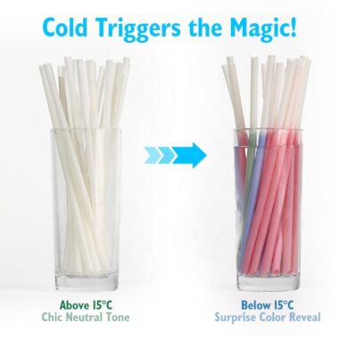 color-changing PLA drinking straws