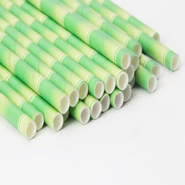 paper straws striped for drinks