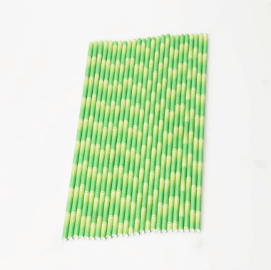 paper straws striped for drinks