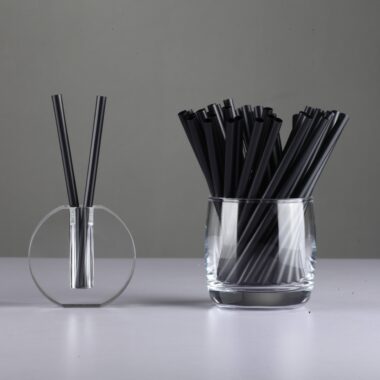 Wholesale black PLA drinking straws