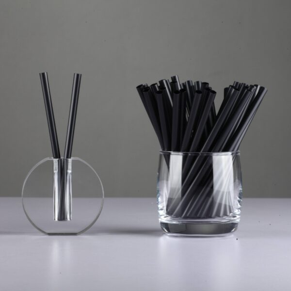 Wholesale black PLA drinking straws