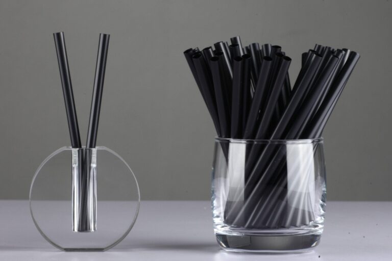 Wholesale Black PLA Straws 8-12mm Compostable Biodegradable Party Straws (2) Wholesale black PLA drinking straws