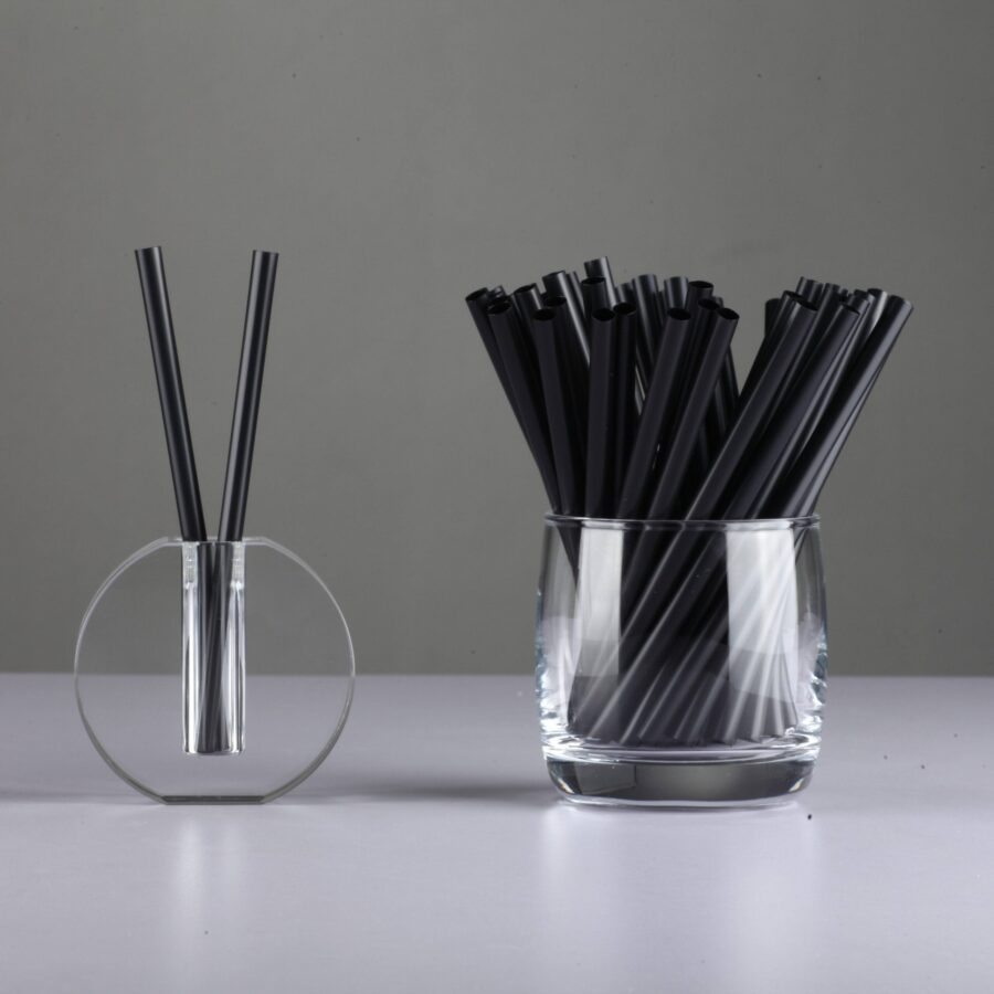 Wholesale black PLA drinking straws