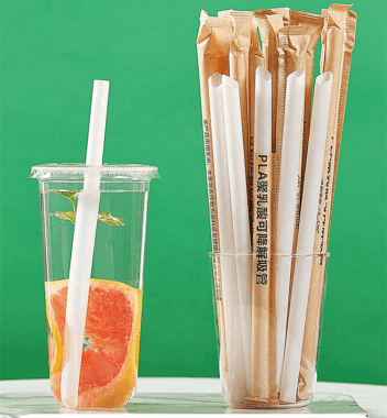Biodegradable colorful paper straws