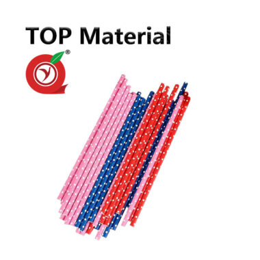 polka dot disposable paper straws