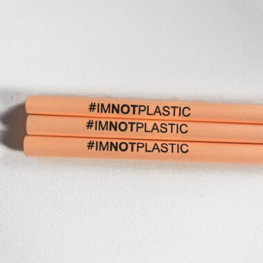 Orange biodegradable PLA straw