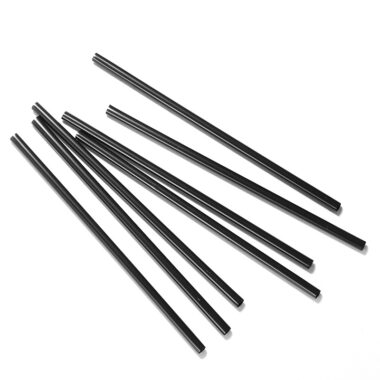 black bubble tea plastic straws
