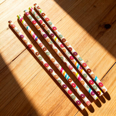 biodegradable coffee and tea paper straws