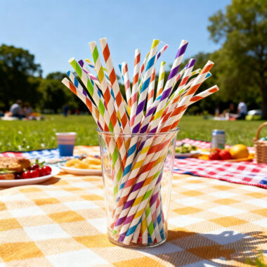 biodegradable coffee and tea paper straws
