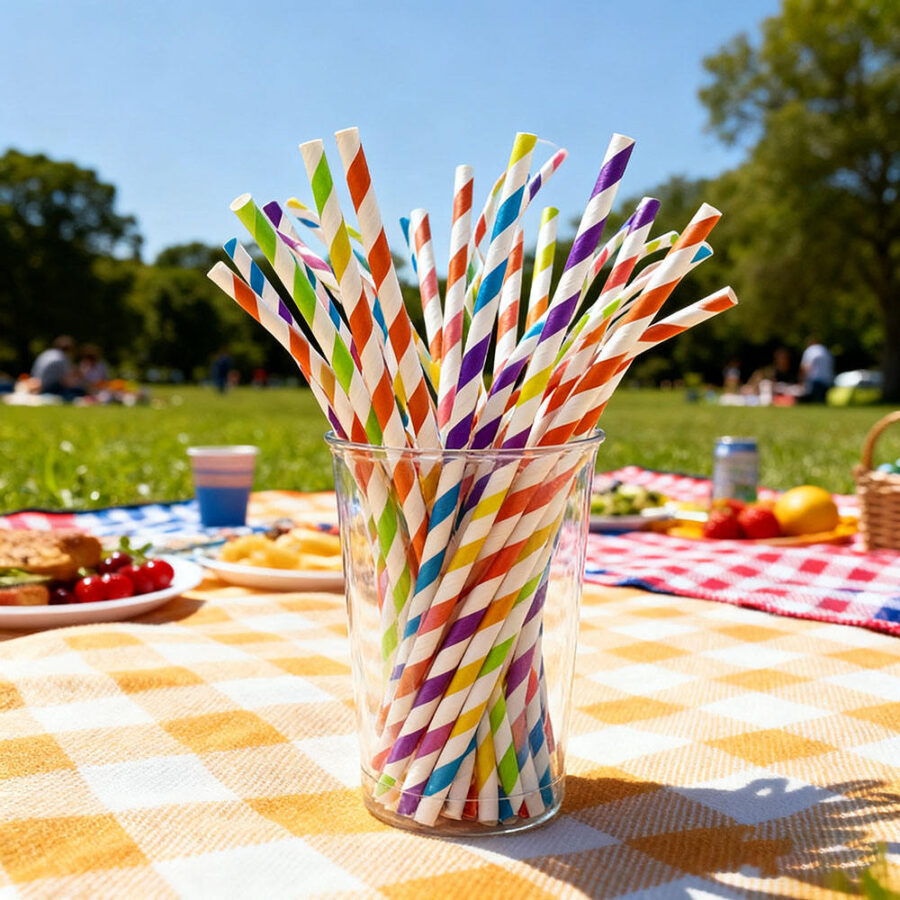biodegradable coffee and tea paper straws