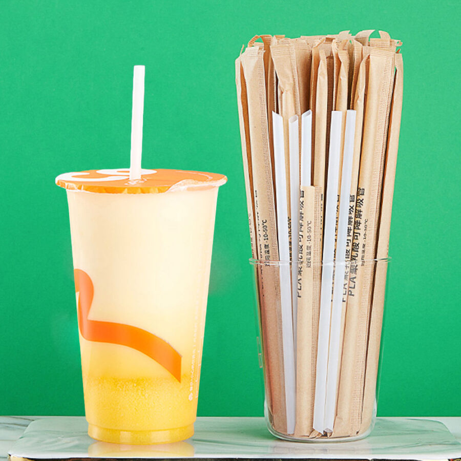 disposable plastic drinking straw